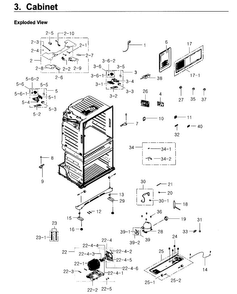Part Location Diagram of DA34-00066C Samsung Refrigerator Door Light Switch