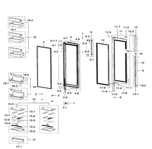 Part Location Diagram of DA61-06977C Samsung Fixer