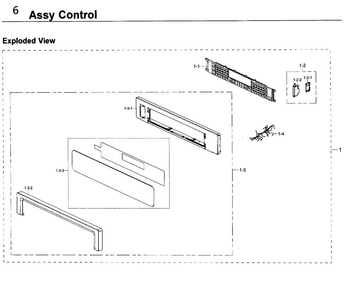 Control Diagram and Parts List for NV51K6650DG AA-0000 Samsung Wall Oven