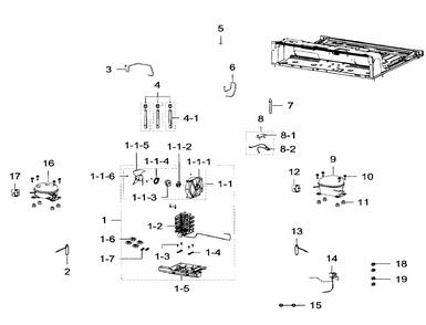 Part Location Diagram of MSV460AM1B/ASH Samsung Compressor