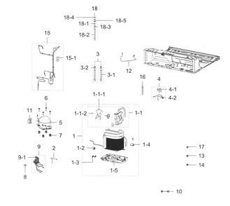 Cycle Diagram and Parts List for RF22K9581SR AA-0000 Samsung Refrigerator