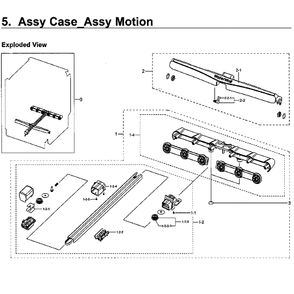 Motion Case Diagram and Parts List for DW80H9930US AA-01 Samsung Dishwasher