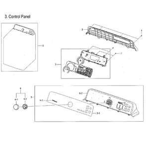 Part Location Diagram of DC92-01624M Samsung Printed Circuit Board Display Assembly