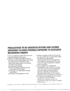 Precautions Diagram and Parts List for MW5580W XAA Samsung Microwave