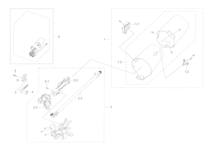 Duct & Burner Diagram and Parts List for DV45K6500GW A3-0000 Samsung Dryer