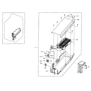 Duct And Burner Diagram and Parts List for DV56H9100EG A2-0000 Samsung Dryer
