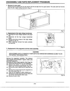Disassembly/parts Replacement Diagram and Parts List for MW2070U XAA Samsung Microwave