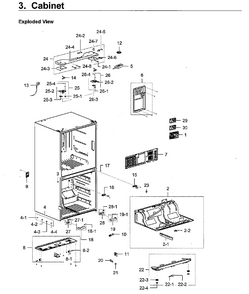 Part Location Diagram of DA97-14978M Samsung Top Table Assembly