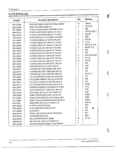 Pcb Parts List Diagram and Parts List for MW6573G XAA Samsung Microwave