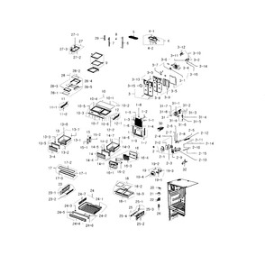 Fridge Diagram and Parts List for RFG237AAPN XAA-01 Samsung Refrigerator