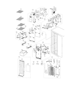 Part Location Diagram of DA67-02827A Samsung Wire Shelf (Lower)