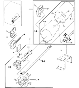 Heater Assy Diagram and Parts List for DV331AGR XAA-0000 Samsung Dryer