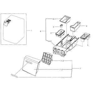 Drawer Assy Diagram and Parts List for WF419AAW XAA-00 Samsung Washer