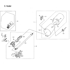 Duct And Burner Diagram and Parts List for DVG54M8750V A3-0000 Samsung Dryer