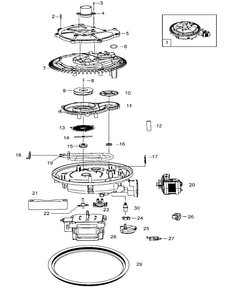 Pump Assy Diagram and Parts List for DMT800RHW XAA Samsung Dishwasher