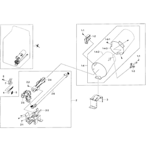 Heater Assy Diagram and Parts List for DV456GWHDSU AA-0000 Samsung Dryer