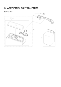 Part Location Diagram of DC90-27228G Samsung Assy panel control parts