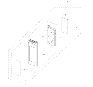 Contro Diagram and Parts List for ME21K7010DG AA-0000 Samsung Microwave