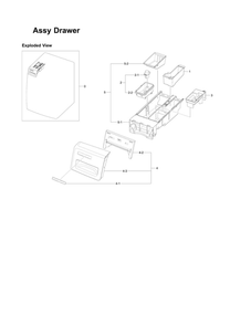 Drawer Assembly Diagram and Parts List for WF331ANR XAA-03 Samsung Washer