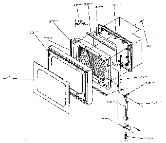 Door Diagram and Parts List for 4018922980  Kenmore Microwave