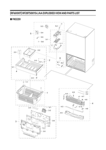 Freezer Parts Diagram and Parts List for RF28T5001SG AA-00 Samsung Refrigerator