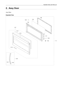 Part Location Diagram of DE64-03049A Samsung Screen door-b