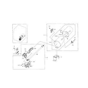 Duct And Burner Diagram and Parts List for DV5471AGW XAA-0002 Samsung Dryer
