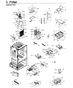 Fridge Diagram and Parts List for RF26J7500SR AA-0002 Samsung Refrigerator