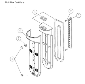 Duct Parts Diagram and Parts List for 11171212610  Kenmore Refrigerator