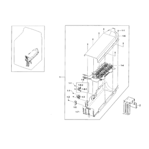 Duct Heater-Electric Diagram and Parts List for DV56H9000EW A2-0000 Samsung Dryer