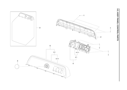 Part Location Diagram of DC97-18718K Samsung Control Panel Assembly