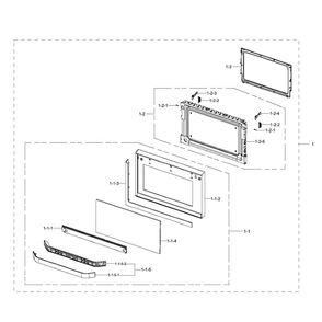 Part Location Diagram of DE64-02344D Samsung Key Spring