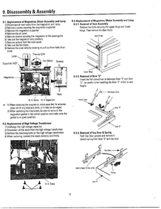 Disassembly And Assembly Diagram and Parts List for MW5330T XAA Samsung Microwave