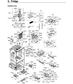 Fridge Diagram and Parts List for RF23HCEDBSR AA-0011 Samsung Refrigerator