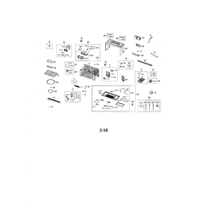 Microwave Diagram and Parts List for ME21M706BAG AA-00 Samsung Microwave Oven Combo