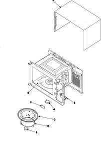 Body/cavity/elements Diagram and Parts List for MS1440BB XAA Samsung Microwave