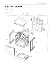 Part Location Diagram of DG63-00677A Samsung Back Cover