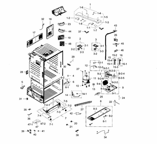 Part Location Diagram of DA92-00594B Samsung Control Board Assembly