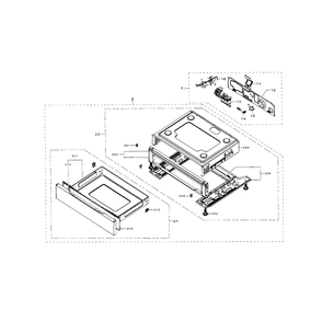 Drawer Diagram and Parts List for NX58F5500SB AA-01 Samsung Range