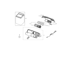 Part Location Diagram of DC93-00715A Samsung Main Wire Harness Assembly