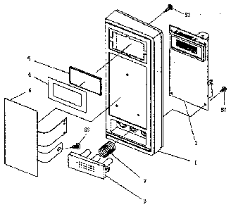 Control Diagram and Parts List for 4018923590  Kenmore Microwave