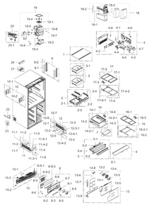 Part Location Diagram of DA02-00229A Samsung CATALYST;MOUTON13,T5,ACI