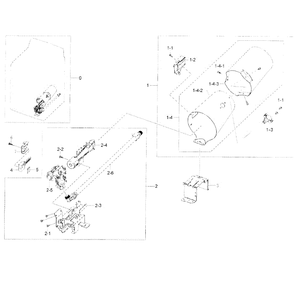 Heater Diagram and Parts List for DV45H7000GW A2-01 Samsung Dryer