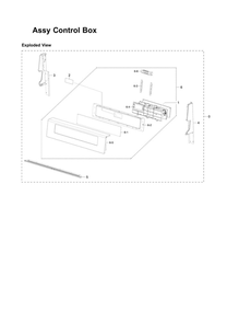 Control Box Assembly Diagram and Parts List for NX58M6630SG AA-00 Samsung Range