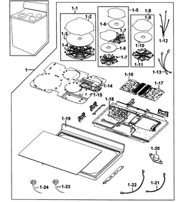 Part Location Diagram of DG96-00087C Samsung Working Coil B