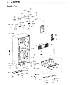 Part Location Diagram of DA97-14866A Samsung Guide