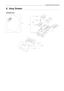 Drawer Parts Diagram and Parts List for WF45K6500AV A2-01 Samsung Washer