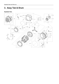 Part Location Diagram of DC97-20193B Samsung Rotor Assembly