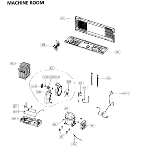 Part Location Diagram of 60101-0000600-01 Maytag Refrigerator compressor grommet