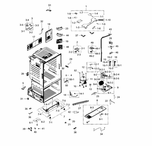 Part Location Diagram of DA94-02274C Samsung Electronic Control Board Assembly